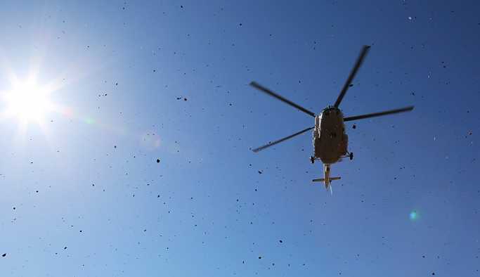 Helikopter pervanesi kafasını kopardı