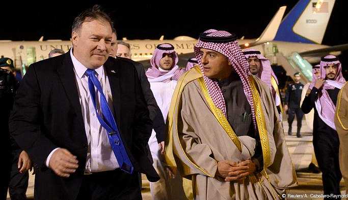Pompeo'nun Suudi Arabistan ziyaretinin gündemi Kaşıkçı