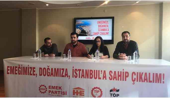 EMEP, Halkevleri, TİP ve TÖPG İstanbul'da ortak hareket edecek