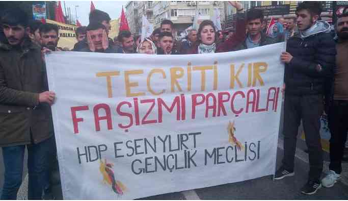 Halklar tecride karşı Bakırköy'e yürüyor