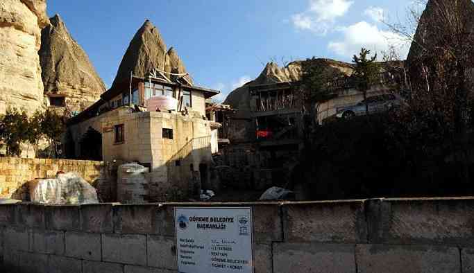 Peribacaları yanındaki otel inşaatı durduruldu