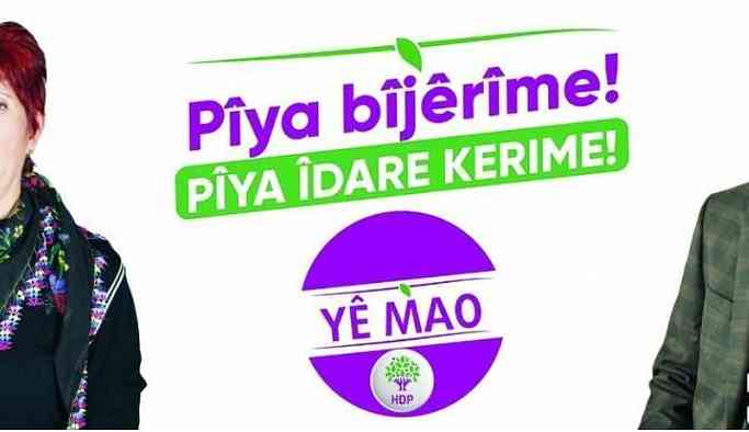 HDP’nin Kirmanckî afişindeki ‘mao’ sakıncalı bulundu