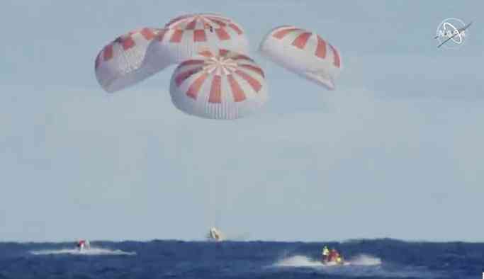 SpaceX Dragon, dünyaya döndü