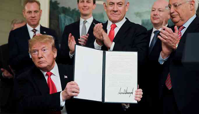 Trump'ın 'Golan Tepeleri' kararına dünyadan tepki yağdı