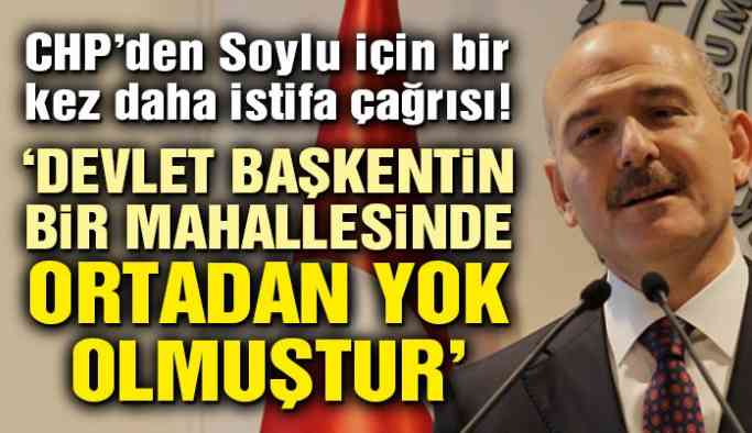CHP’den Soylu’ya yanıt