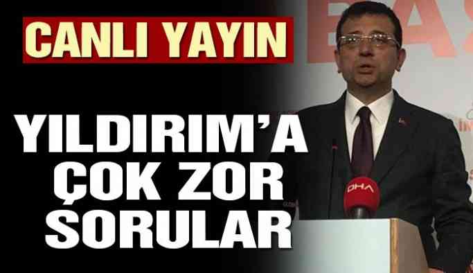 Ekrem İmamoğlu açıklama yapıyor