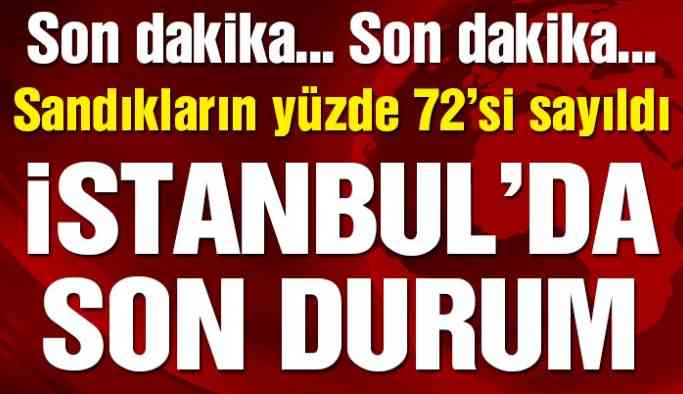 İstanbul’da yeniden sayılan seçim sonuçlarında son durum