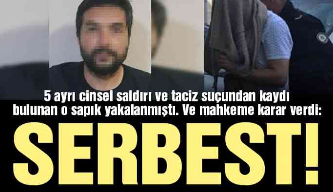 Sahildeki kadınlara cinsel organını gösteren zanlı serbest