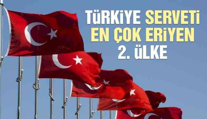 Türkiye serveti en çok eriyen 2. ülke