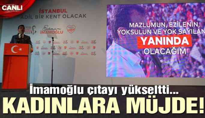 İmamoğlu, İstanbul için çözümlerini tek tek açıklıyor