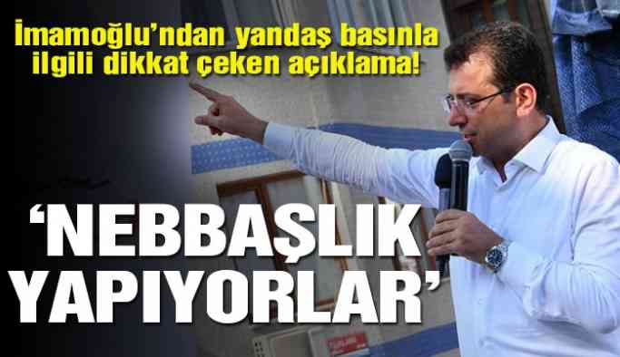 İmamoğlu’nun yandaş basın isyanı