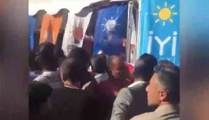 İYİ Partililerle AKP'liler arasında arbede