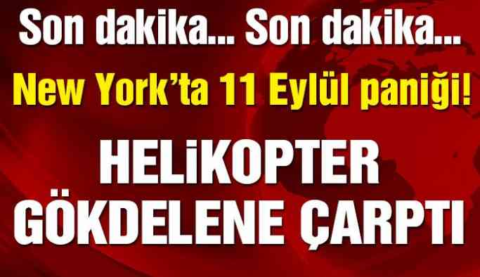 New York’ta bir gökdelene helikopter çarptı