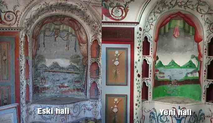 158 yıllık konağın eserleri üstün körü çizildi