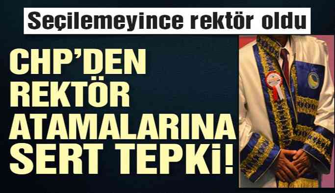 Belediye başkanı seçilemeyince rektör yapıldı