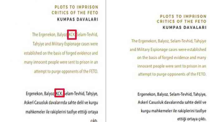 Cumhurbaşkanlığı kendi raporunu değiştirdi: 'Kumpas Davaları'ndan KCK'yi çıkardı