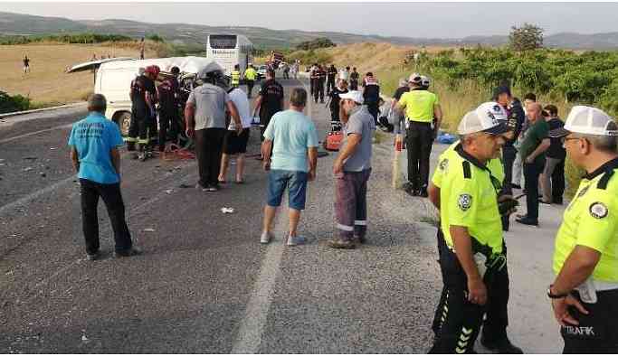 Manisa'da kaza: 6 inşaat işçisi öldü