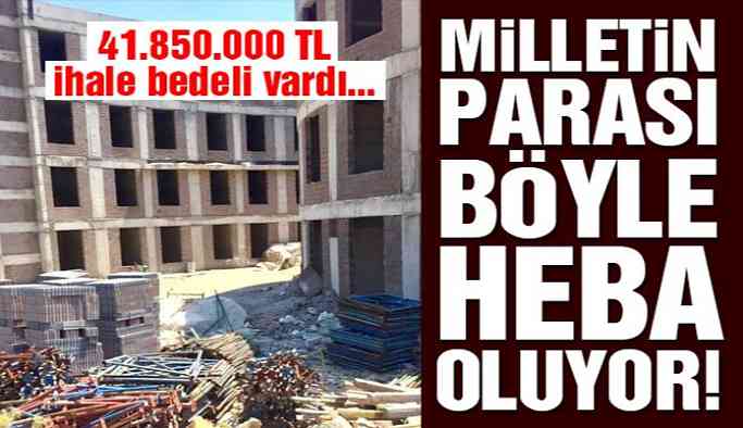 Milletin parası böyle heba oluyor! 150 yataklı hastane çürümeye terk edildi