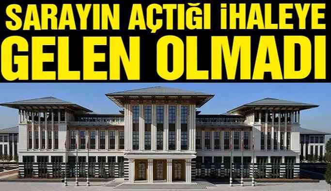 Sarayın ihalesine gelen olmadı