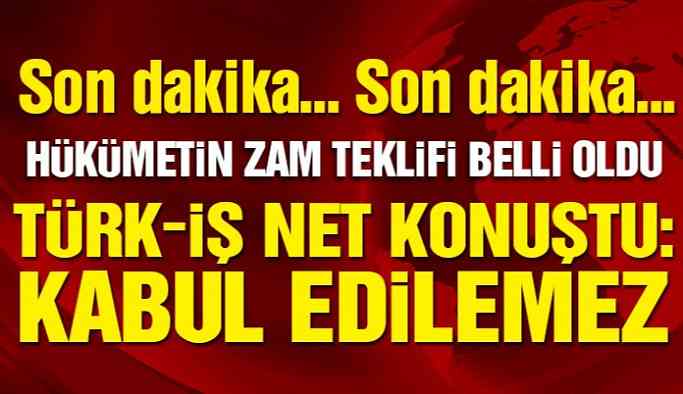 Son dakika… Hükümetin kamu işçilerine verdiği zam teklifi belli oldu