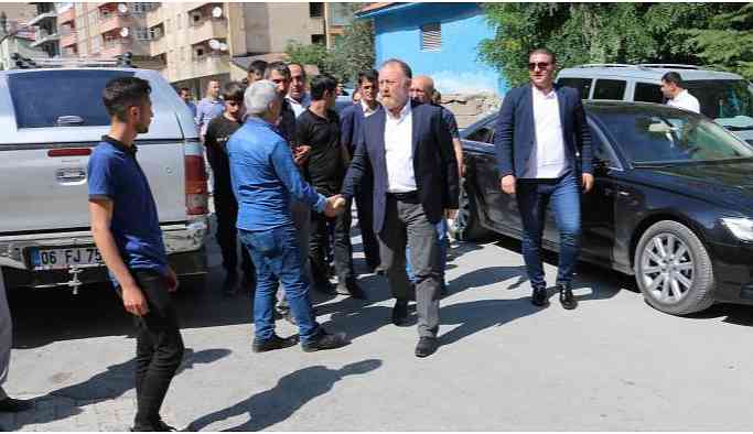 Temelli'den Temel ailesine başsağlığı ziyareti