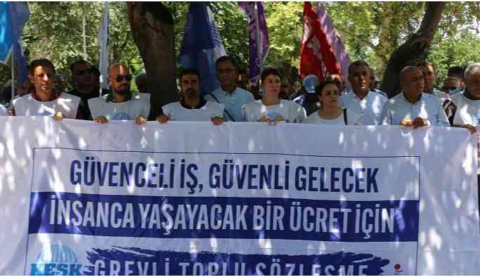 Van’dan yola çıkan KESK’liler Antep’e ulaştı
