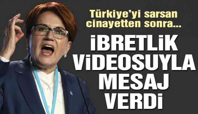 Akşener’den dikkat çeken paylaşım!