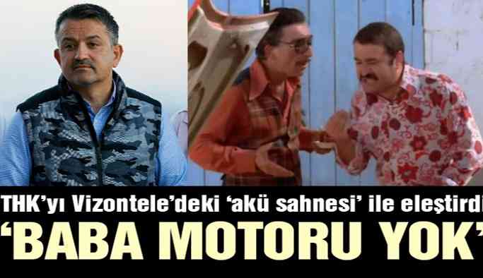 Bakan Pakdemirli’den THK’ya ‘vizonteleli’ yanıt: Motoru yok