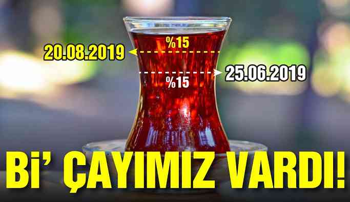 Çaya zam