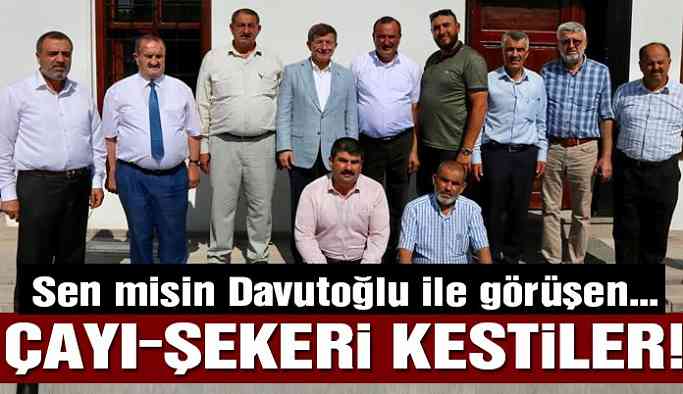Davutoğlu ziyareti başkanın sonunu getirdi: Çayı şekeri kestiler
