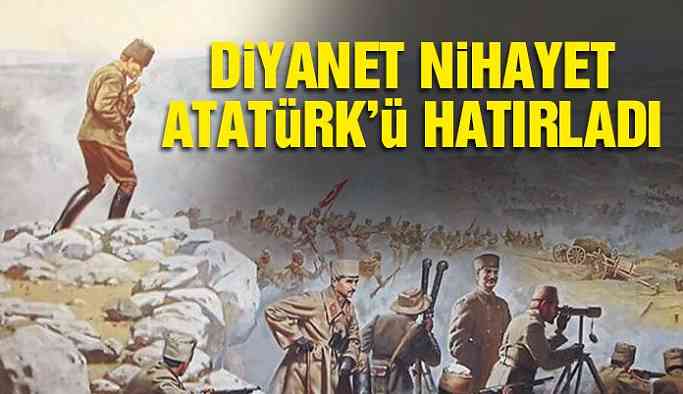 Diyanet Atatürk’ü hatırladı