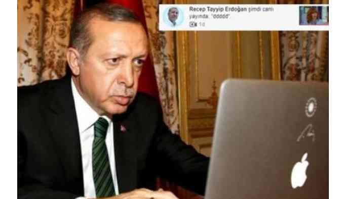 Erdoğan'ın hesabından tuhaf canlı yayın! "ddddd" başlığı ile yayına girildi!
