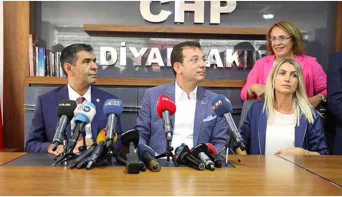 İmamoğlu Diyarbakır'da: Kayyum atanması gaflet ve delalettir