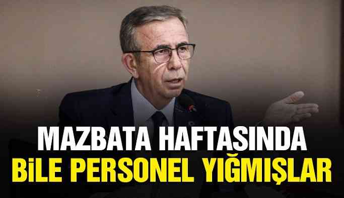 Mazbata haftasında bile personel yığmışlar