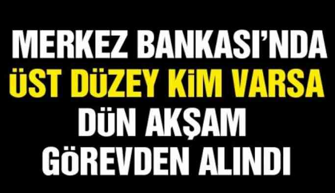 Merkez Bankası’nda yeni görevden alma dalgası!