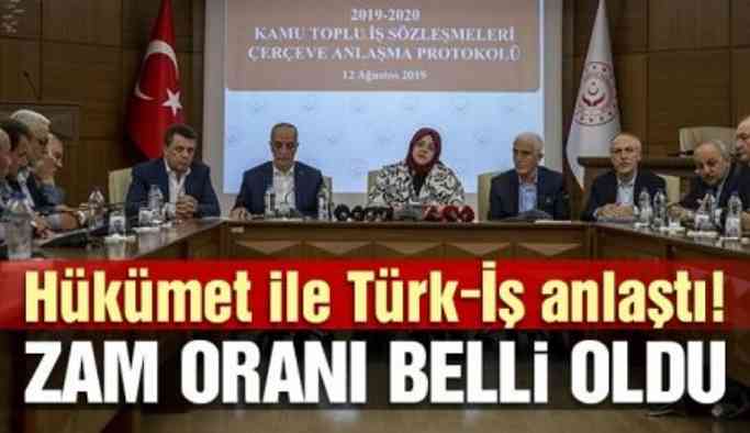 Son dakika... Hükümet ile Türk-İş anlaştı! Zam oranı belli oldu!