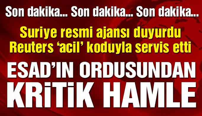 Son dakika… Suriye ordusundan kritik hamle: Koridor açtılar