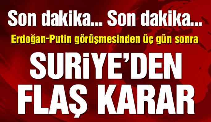 Son dakika… Suriye’de flaş gelişme… Ateşkes ilan edildi