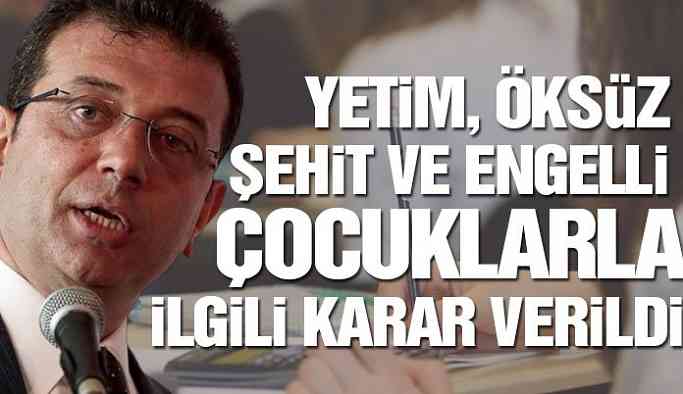 İmamoğlu talimat verdi! Destek 250 liraya çıkarıldı