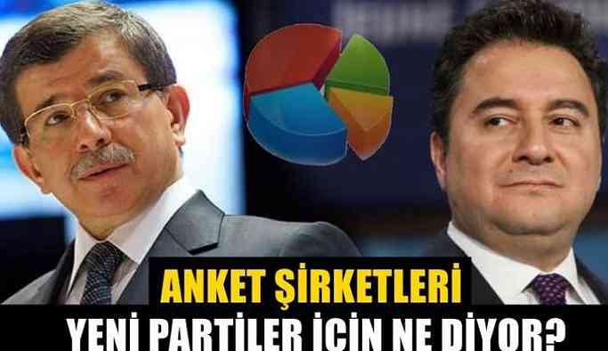 Anket şirketleri yeni partiler için ne diyor?