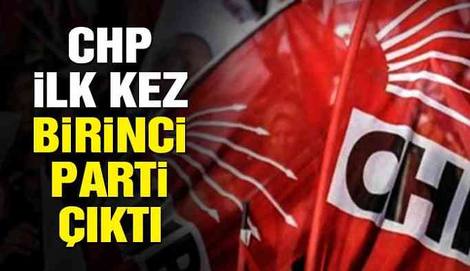 CHP ilk kez birinci parti çıktı