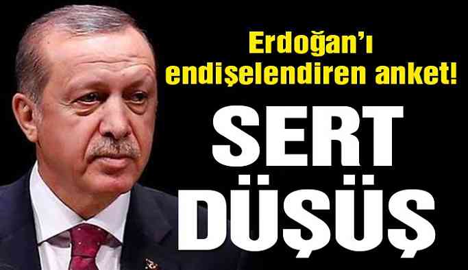 Erdoğan’ı endişelendiren anket!