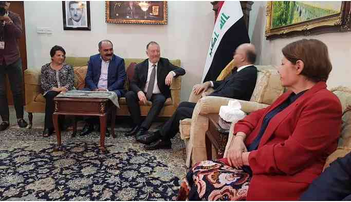 HDP heyeti Irak Cumhurbaşkanı Berhem Salih ile görüştü