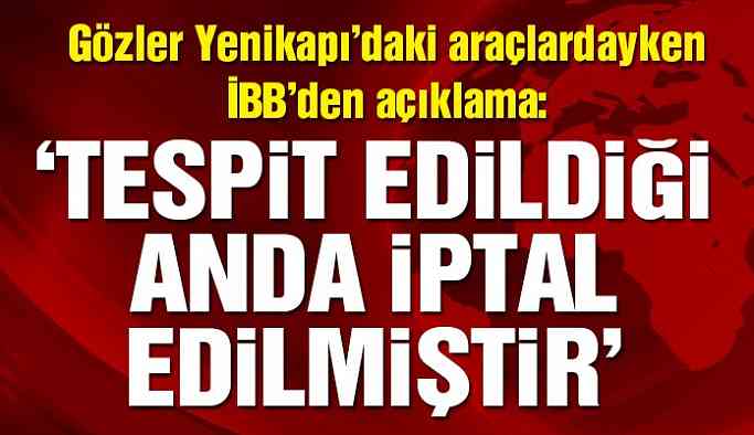 İBB’den ‘araç ihalesi’ açıklaması