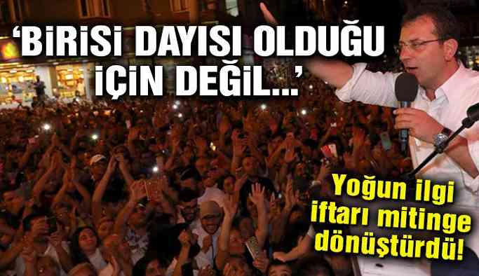 İmamoğlu: Kimse dayısı, teyzesi olduğu için işe alınmayacak