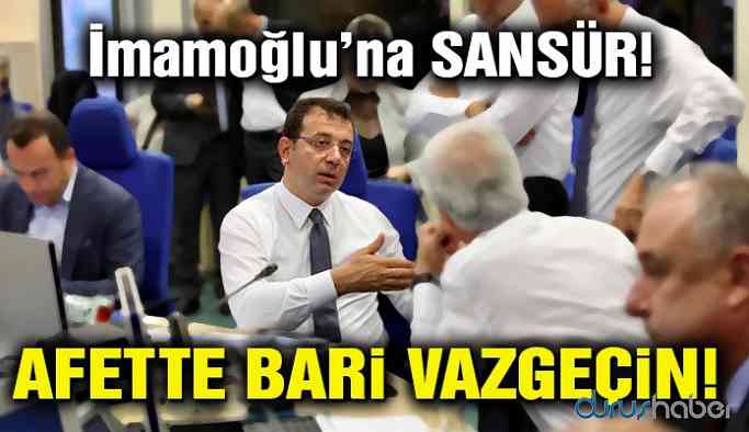İmamoğlu'na sansür!