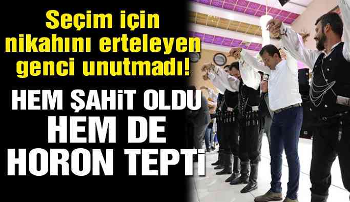 İmamoğlu, seçim için nikahını erteleyen genci unutmadı