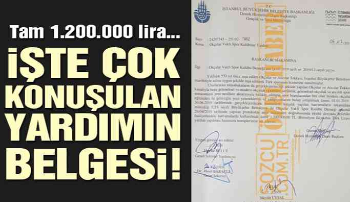 İşte Çok Konuşulan Yardımın Belgesi! Tam 1.2 milyon TL...