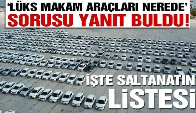 Lüks araçlar iki seçim arasında kiralandıkları şirketlere iade edilmiş