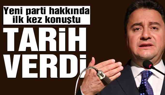 Son dakika… Ali Babacan, yeni parti için tarih verdi
